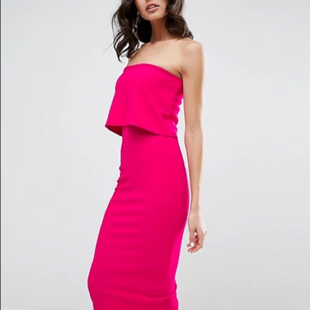 ASOS: Crop Top Midi Ribbed Bodycon Dress